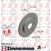 ZIMMERMANN Jarrulevy (1kpl) 590.2804.20