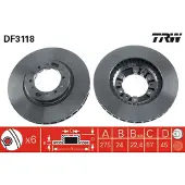 TRW Jarrulevy (1kpl) DF3118