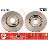 TRW Jarrulevy (1kpl) DF2734