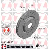 ZIMMERMANN Jarrulevy (1kpl) 400.3694.20