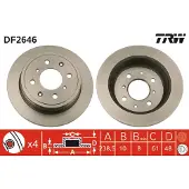 TRW Jarrulevy (1kpl) DF2646