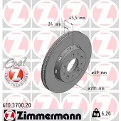 ZIMMERMANN Jarrulevy (1kpl) 610.3700.20