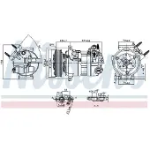 Nissens Kompressori, ilmastointilaite 890594