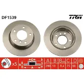 TRW Jarrulevy (1kpl) DF1539