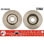 TRW Jarrulevy DF4984S, 1 Kappale