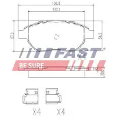 Fast Sports Nutrition BREMŽU UZLIKAS FT29156