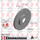 ZIMMERMANN Jarrulevy (1kpl) 280.3166.52