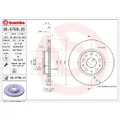 Brembo Jarrulevy 9676921 takana, tuuletettu, 1 Kappale