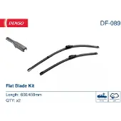 Denso Pyyhkijänsulka DF-089, 600/450mm, Edessä, 2 Kappale