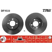 TRW Jarrulevy (1kpl) DF1533