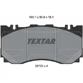Textar Jarrupalasarja (4kpl), levyjarru 2672001