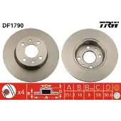 TRW Jarrulevy DF1790 takana, täysi, 1 Kappale