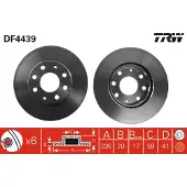 TRW Jarrulevy (1kpl) DF4439