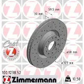 ZIMMERMANN Jarrulevy (1kpl) 100.1238.52