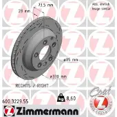 ZIMMERMANN Jarrulevy (1kpl) 600.3229.55