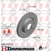 ZIMMERMANN Jarrulevy (1kpl) 600.3207.20