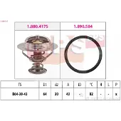 Facet Termostaatti, jäähdytysneste 1.880.417