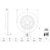 Bosch bromsskiva 0986479G98 - Volvo - Xc40