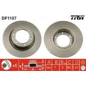 TRW Jarrulevy DF1107 edessä, täysi, 1 Kappale