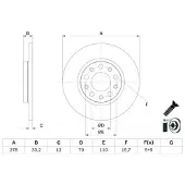 Bosch Jarrulevy (1kpl) 0 986 479 G21