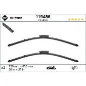 SWF Pyyhkijänsulka Visioflex 119456, 750/650mm, Edessä, 2 Kappale