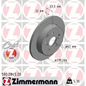 ZIMMERMANN Jarrulevy (1kpl) 590.2845.20