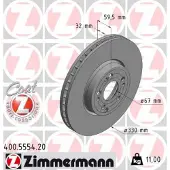 ZIMMERMANN Jarrulevy (1kpl) 400.5554.20