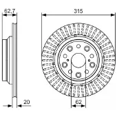 Bosch Jarrulevy (1kpl) 0 986 479 T06