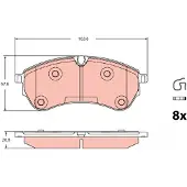 TRW Jarrupalasarja (4kpl), levyjarru GDB2362