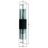 MAHLE ORIGINAL Polttoainesuodatin Mahle, KL 78 - BMW - Z3, M3 e36