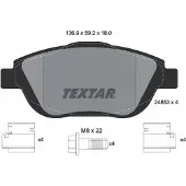 Textar Jarrupalasarja (4kpl), levyjarru 2488301
