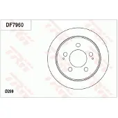 TRW Jarrulevy (1kpl) DF7960