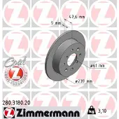 ZIMMERMANN Jarrulevy (1kpl) 280.3180.20