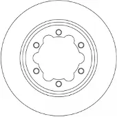 TRW Jarrulevy SINGLE DF6774S, 1 Kappale