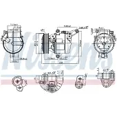 Nissens Kompressori, ilmastointilaite 890948