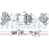 Nissens Kompressori, ilmastointilaite 890172