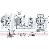 Nissens Kompressori, ilmastointilaite 890588