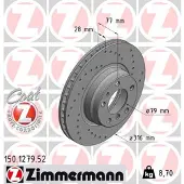 ZIMMERMANN Jarrulevy (1kpl) 150.1279.52