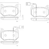 Brembo Jarrupalasarja (4kpl), levyjarru P 23 184