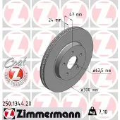 ZIMMERMANN Jarrulevy (1kpl) 250.1344.20