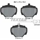 Textar Jarrupalasarja (4kpl), levyjarru 2123701