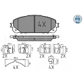 Meyle Jarrupalasarja (4kpl), levyjarru 025 220 7018/PD