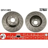TRW Jarrulevy (1kpl) DF4148S