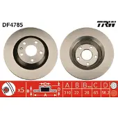 TRW Jarrulevy DF4785 takana, tuuletettu, 1 Kappale