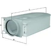 MAHLE ORIGINAL Ilmansuodatin LX 1686/1