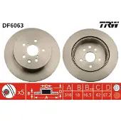 TRW Jarrulevy (1kpl) DF6063