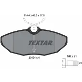 Textar Jarrupalasarja (4kpl), levyjarru 2342401