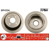 TRW Jarrulevy (1kpl) DF4334