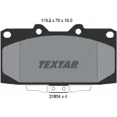 Textar Jarrupalasarja (4kpl), levyjarru 2185401