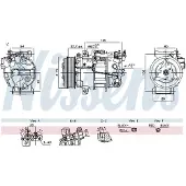 Nissens Kompressori, ilmastointilaite 891042